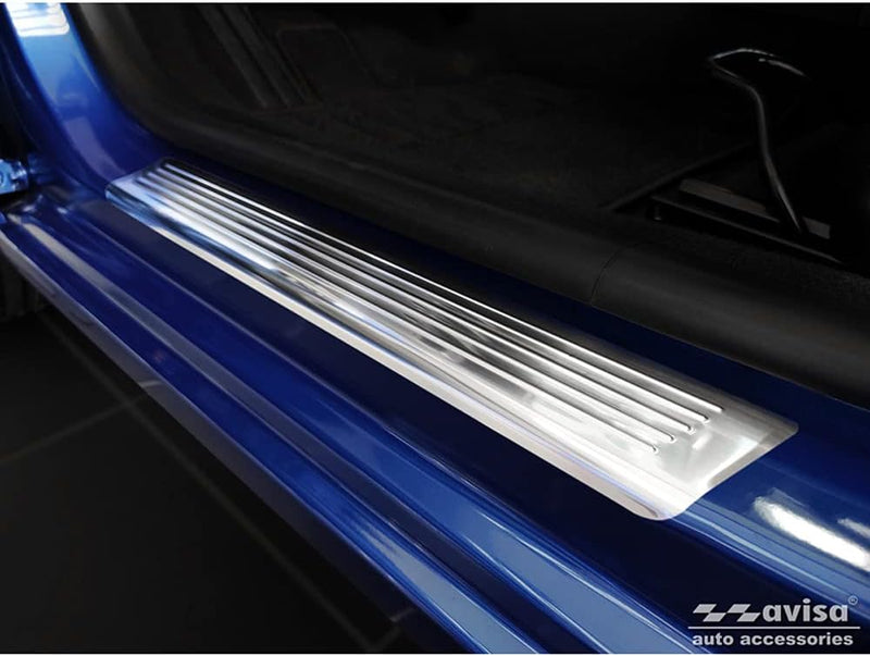 Avisa INOX Door sill Protectors Compatible with Dacia Sandero III 2020- incl. Stepway &