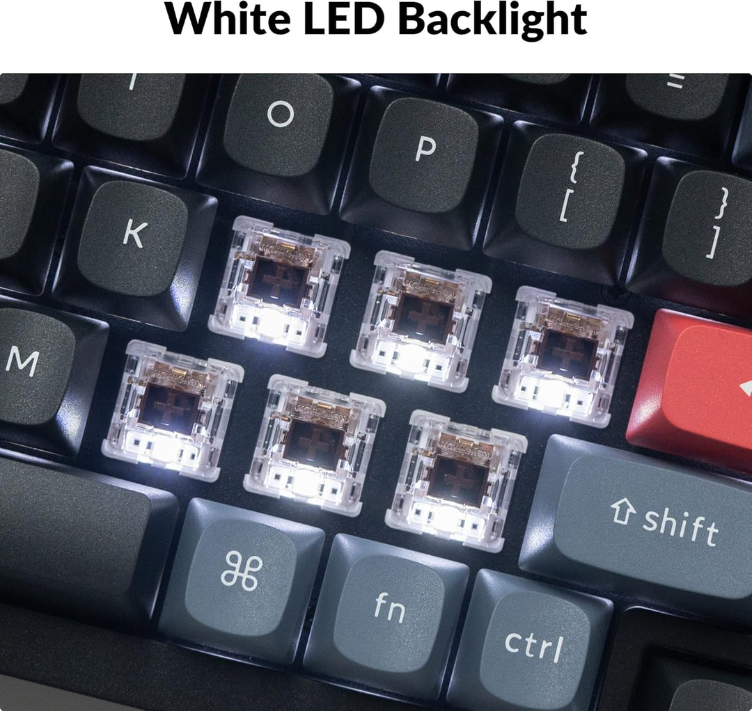 Keychron K4 Pro Custom mechanische Tastatur mit Hot-Swap-fähigem K Pro Brown-Schalter, QMK programmi