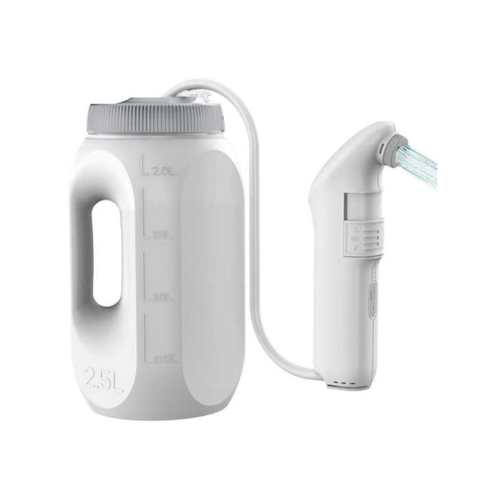 Bidet Po Dusche, Portable Travel Bidet Elektrisches, Podusche für Frau,Peri Bottle mit 2.5 L Wassert