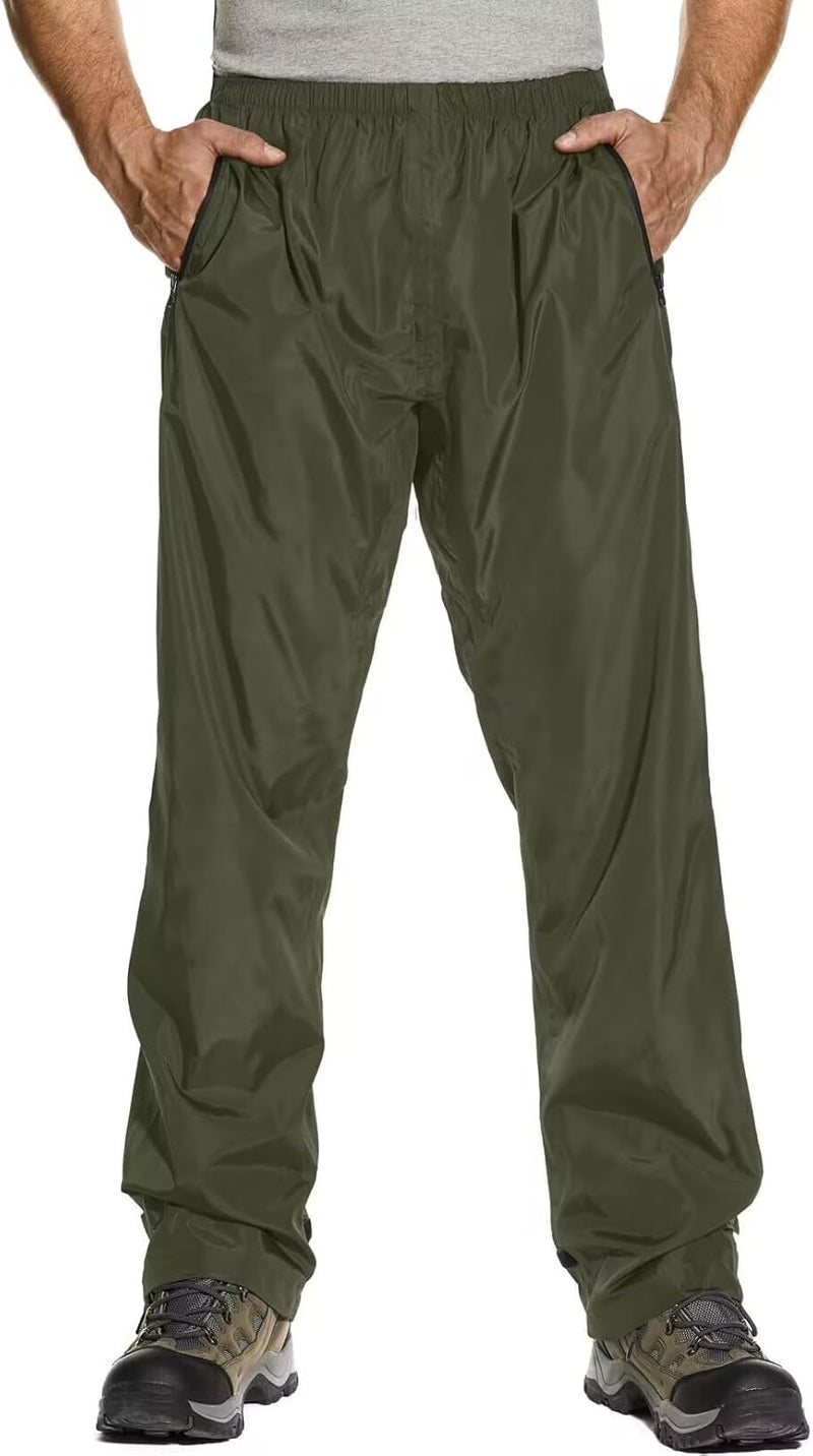 Asfixiado Regenhose Herren Fahrrad Leichte wasserdichte Winddichte Outdoorhose zum Wandern Camping T