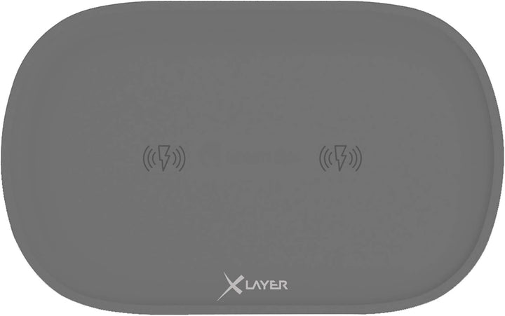 Xlayer Wireless Charging Pad Family Double, Induktions – Ladestation für induktionsfähige Smartphone
