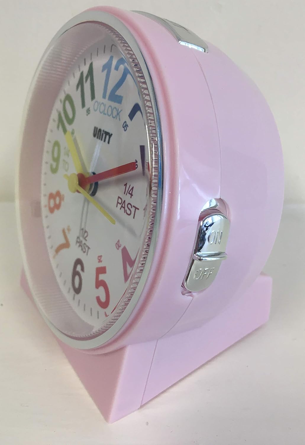 Unity Wecker Kinderwecker Piepton 49027, Rose, 10.5 x 10.5 x 6.5cm 10.5 x 10.5 x 6.5cm Rose, 10.5 x