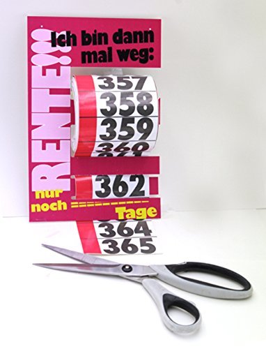 Tupf'n - Rentenkalender 365 Tage bis zur Rente, Geschenk zur Rente, Abschneidkalender, Abreisskalend