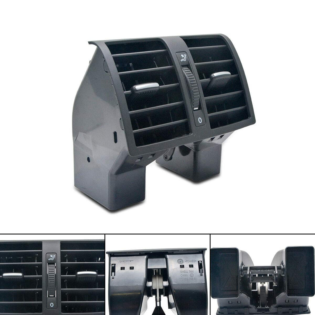 Maso Lüftungsgitter für Armaturenbrett, Klimaanlage, für VW Touran Caddy 2004–2015, Schwarz