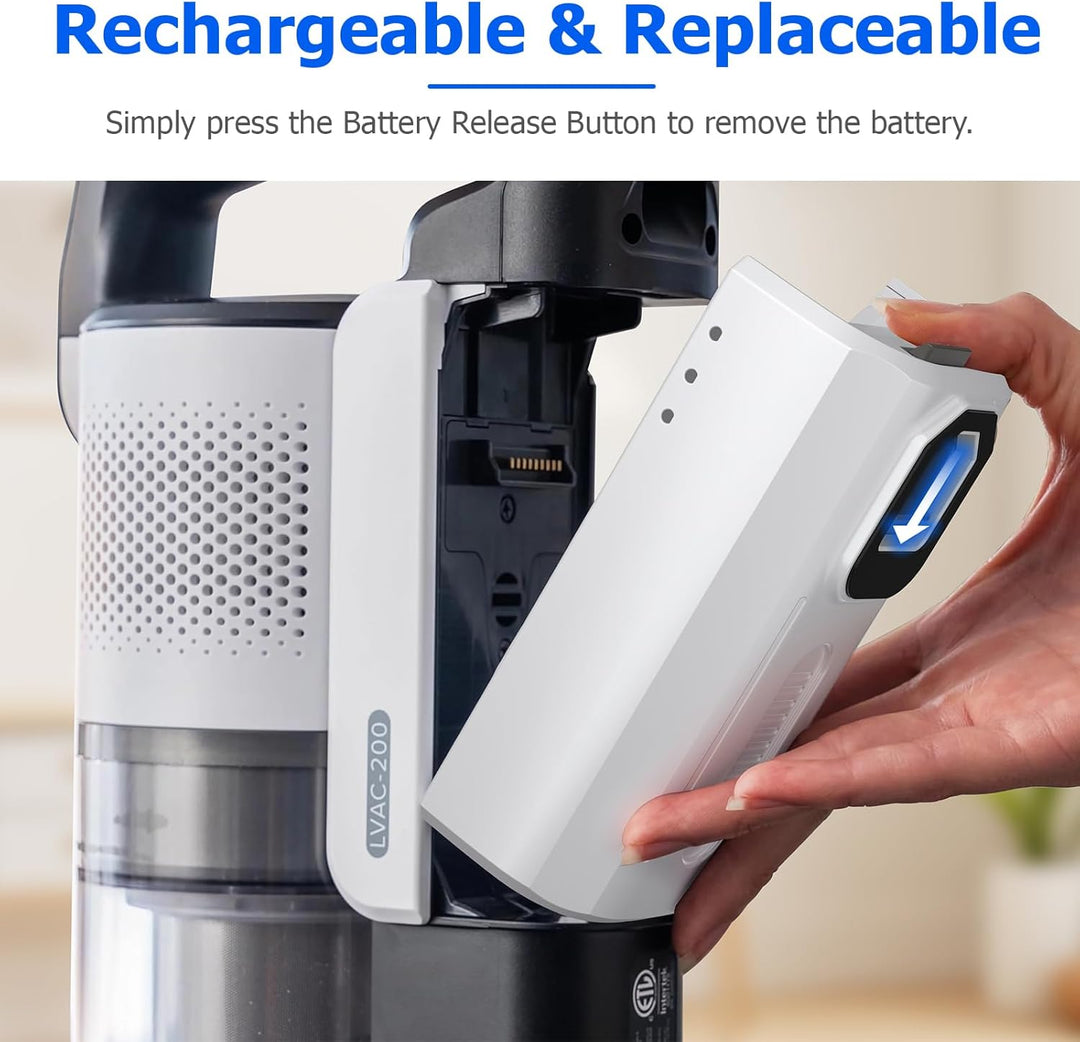 3,5Ah Ersatzakku für Levoit LVAC-200 Staubsauger, Lithium Ersatzbatterie LSV-V201B Ersatzakku kompat