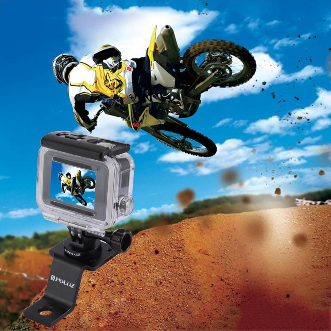 PULUZ Go pro Motorrad Halterung, Action Cam Motorrad Halterung für GoPro Hero12 Black / Hero11 /10/9