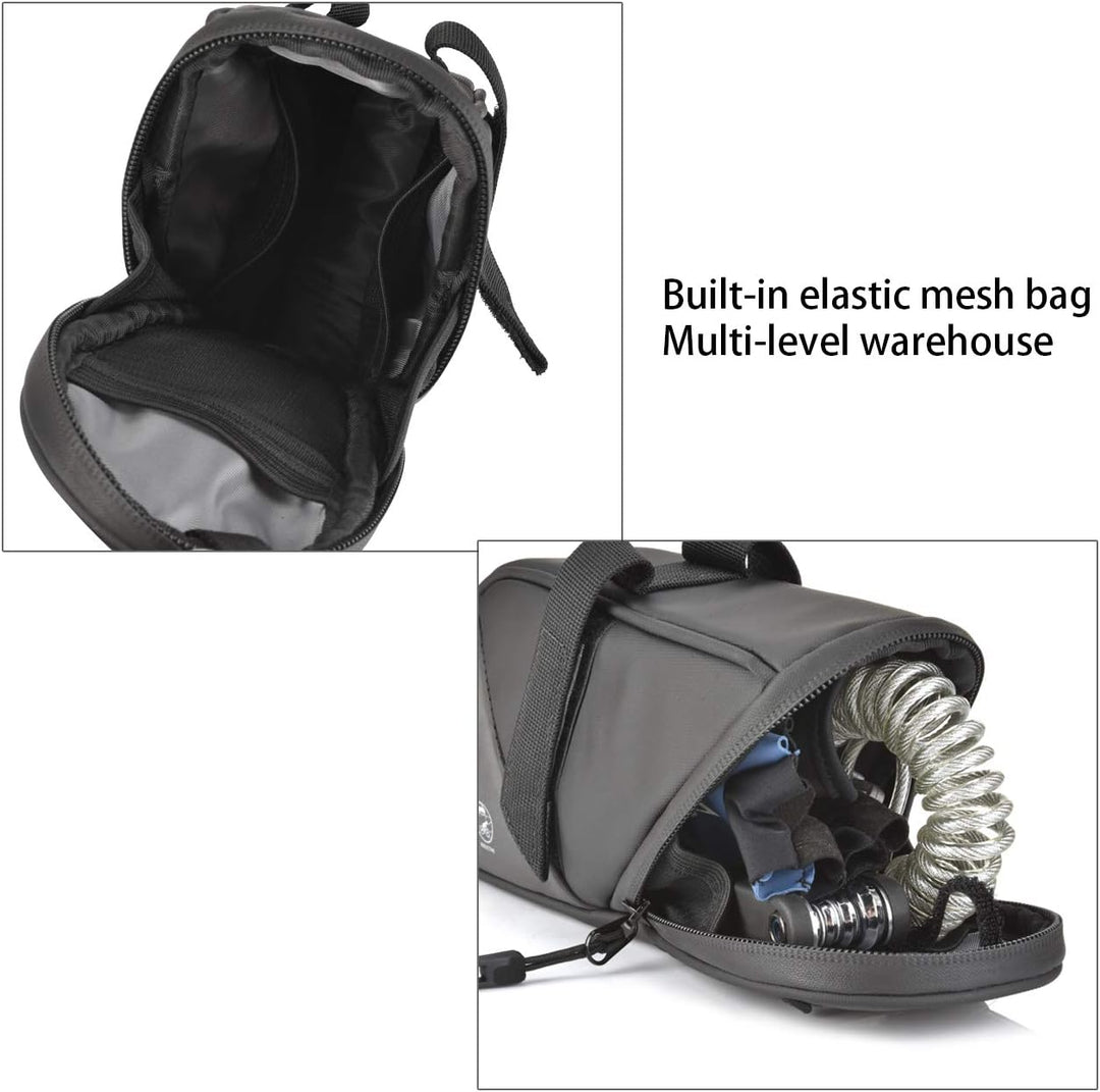 CCKOLE Fahrrad Satteltaschen fahrradsatteltasche mit reflektierender, Fahrradtasche Hecktasche Wasse