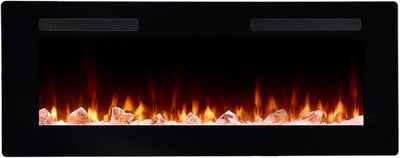 DIMPLEX - Sierra 48" - Elektrokamin - Schwarz, M - Patentierter Optiflame Flammeneffekt - Knisternde