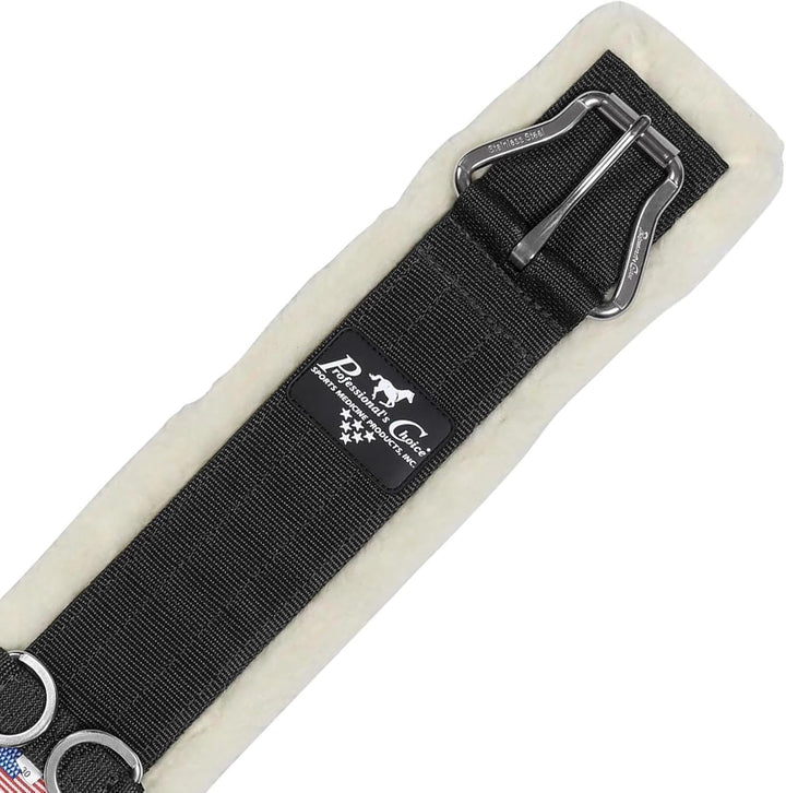 Professional's Choice Equine Merino Wool SMX Comfort Fit Western Cinch Schwarz Size 86.36cm, Schwarz