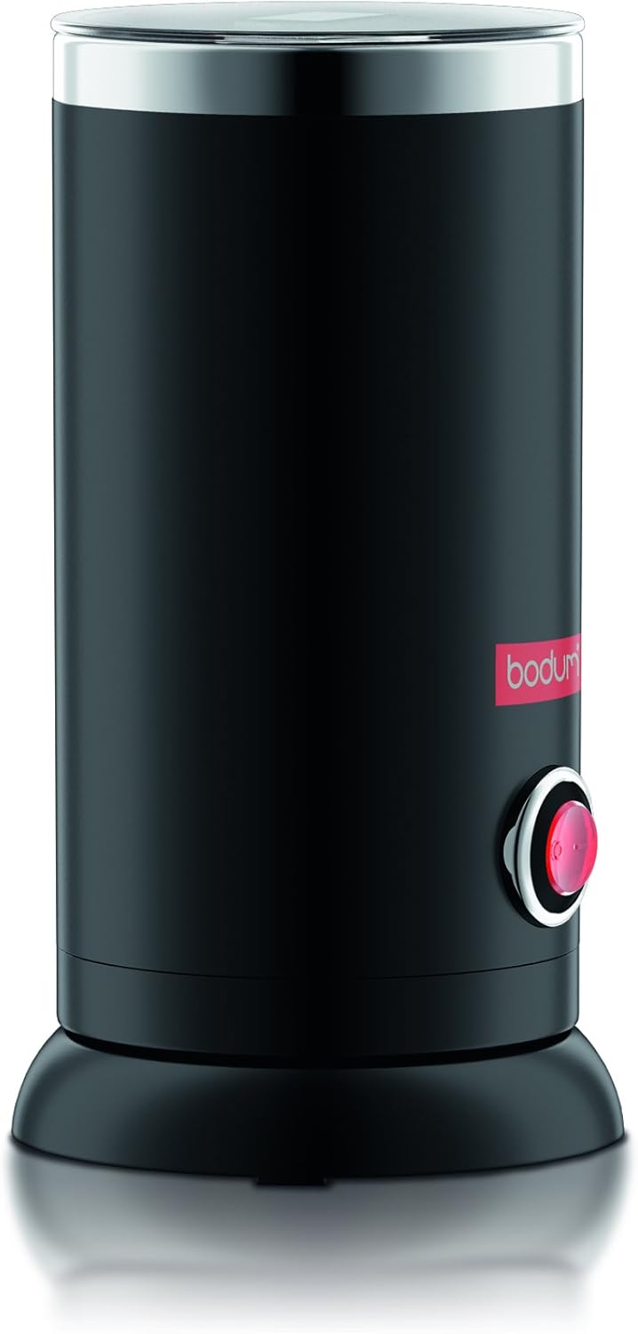 Bodum 11870-01EURO BISTRO Elektrische Milchaufschäumer, 550, Edelstahl, Schwarz