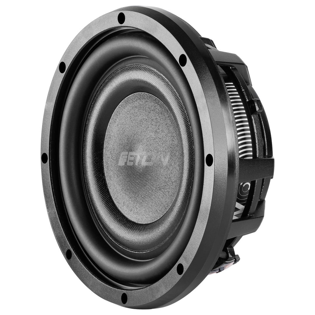 ETON MW 8 Flat – Ultra-Flacher 20 cm / 8" Auto Subwoofer, Langhub Bass, 2 x 2 Ohm Doppelschwingspule