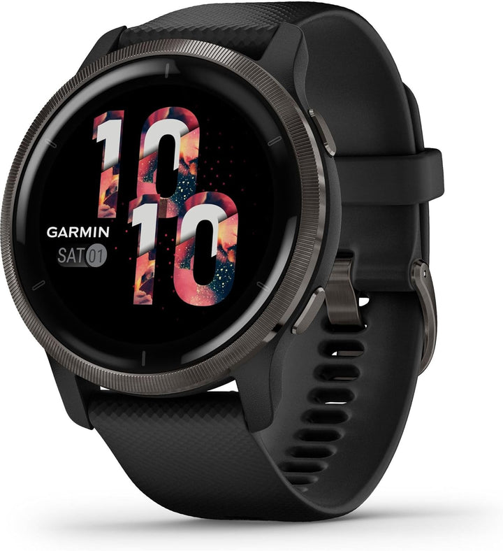 Garmin Venu 2 – GPS-Fitness-Smartwatch mit ultrascharfem 1,3“ AMOLED-Touchdisplay, umfassenden und G