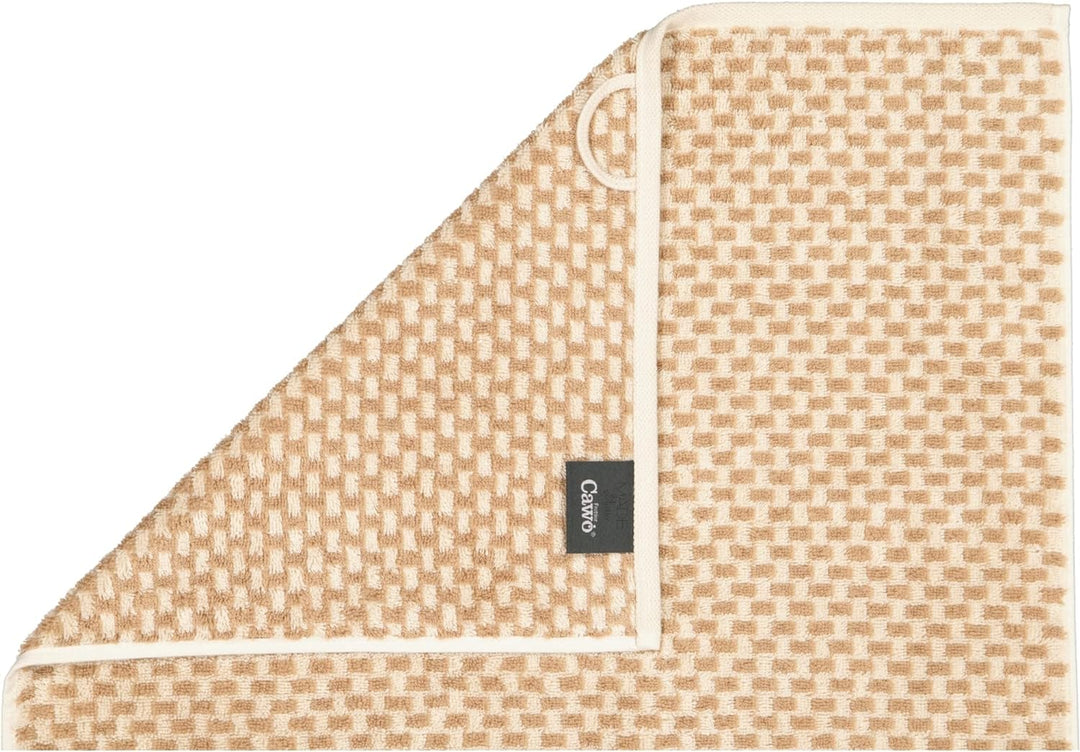 CAWÖ Home Handtücher Natural Allover 6215 Natur-Caramel - 33 Duschtuch 80x150 cm, Duschtuch 80x150 c
