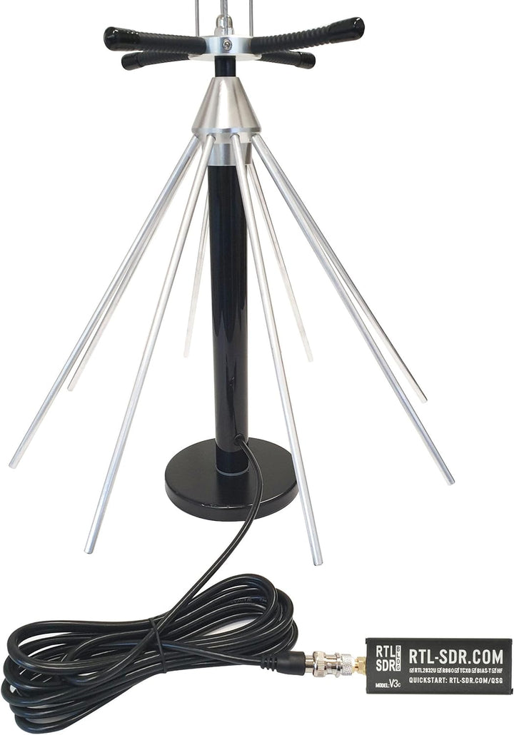 RTL-SDR Blog V3C USB-C SDR Empfänger Set mit SKYSCAN Desktop Scannerantenne 25–2000 MHz R860/R820T2