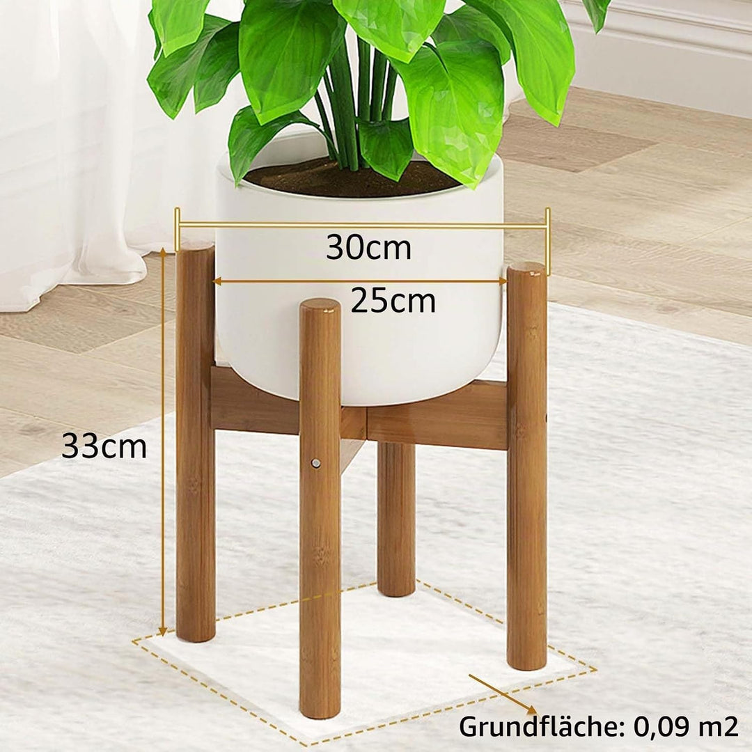 Blumentopfständer, Pflanzenständer Bambus, Pflanzen Hocker, Pflanzenständer Holz, Blumenhocker, Blum