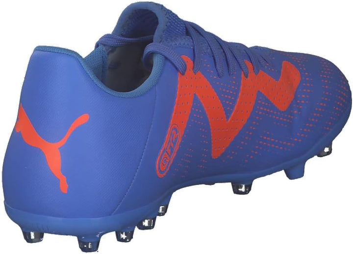 PUMA Herren Future Play Mg Fussballschuh, 42 EU Blue Glimmer Puma White Ultra Orange