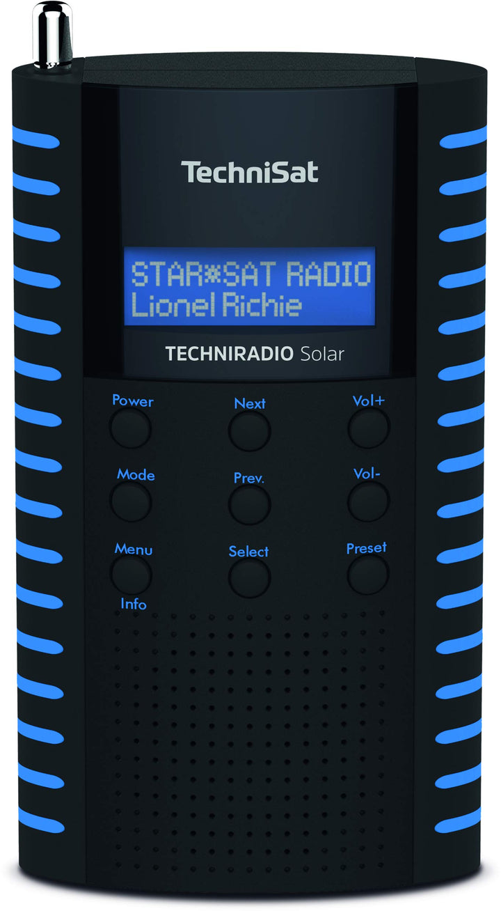 TechniSat TechniRadio Solar tragbares DAB Radio (DAB+, UKW, Kopfhöreranschluss, Aufladung über Solar