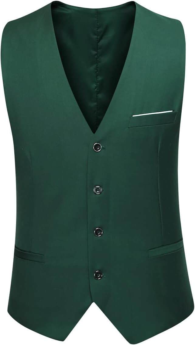 YOUTHUP Anzug Herren 3 Teilig Anzüge Slim Fit 2-Knopf Herrenanzug Modern Formell Sakko Weste Hose fü
