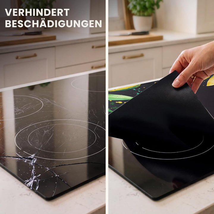 Herdabdeckplatte 70x52 cm Einteilig Abdeckplatten Cerankochfeld Abdeckung Ceranfeld Herdplattenabdec