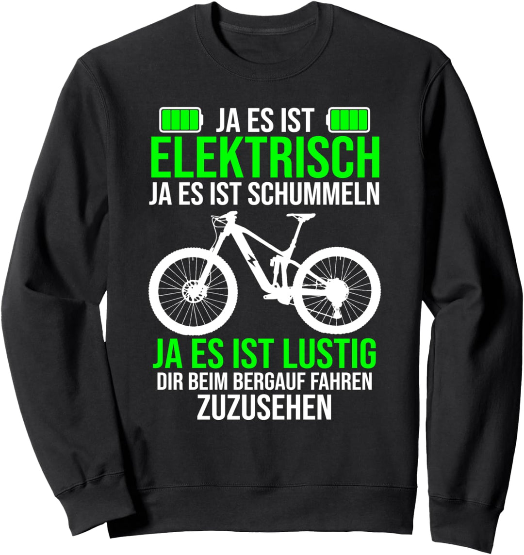 Lustiges E-Bike T-Shirt Schummeln Elektrofahrrad Ebiker Sweatshirt