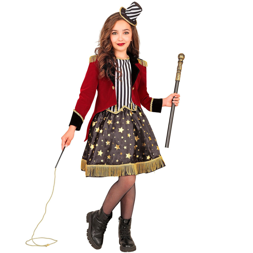 W WIDMANN MILANO Party Fashion - Zirkusdirektorin Kostüm Mädchen, 3-teilig, Kleid, Jacke &amp; Minihut,