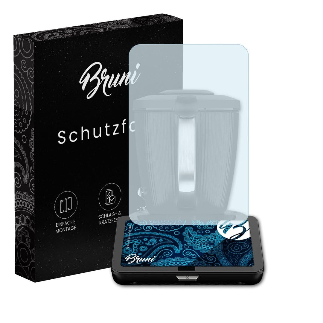Bruni Schutzfolie passend für Vorwerk Thermomix® TM7®, Folie glasklare Displayschutzfolie (2X) Therm