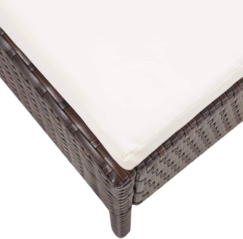 vidaXL Gartenmöbel 3-TLG. mit Auflagen Sitzgruppe Garten Garnitur Lounge Sofa Sitzgarnitur Gartenset