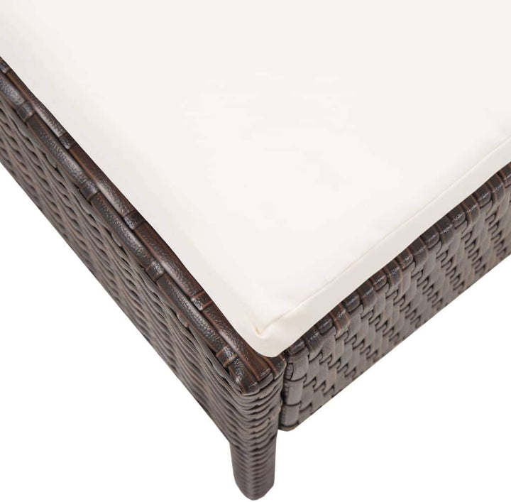 vidaXL Gartenmöbel 3-TLG. mit Auflagen Sitzgruppe Garten Garnitur Lounge Sofa Sitzgarnitur Gartenset