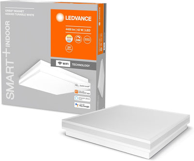 Ledvance ORBIS MAGNET SMART+ Wi-Fi 45x45cm, dimmbare LED Deckenleuchte für den Innenbereich, 42W, Fa