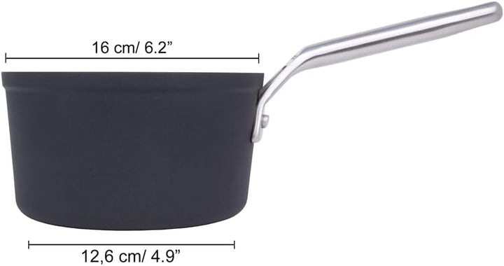 Arcos Serie Samoa | Antihaft-Kochtopf 16 cm und 1,5 L | Geschmiedetes Aluminium | Geeignet für jede