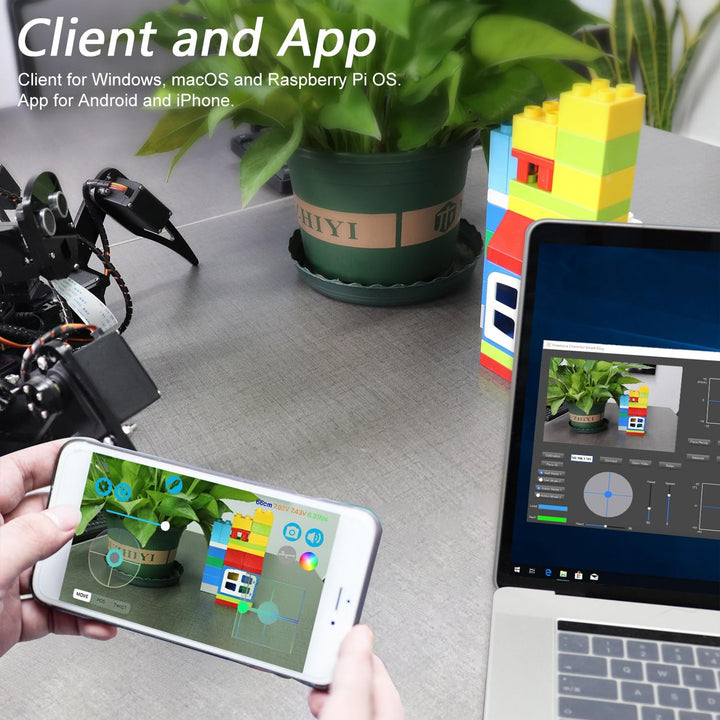 FREENOVE Big Hexapod Robot Kit for Raspberry Pi 4 B 3 B+ B A+, Walking, Self Balancing, Live Video,