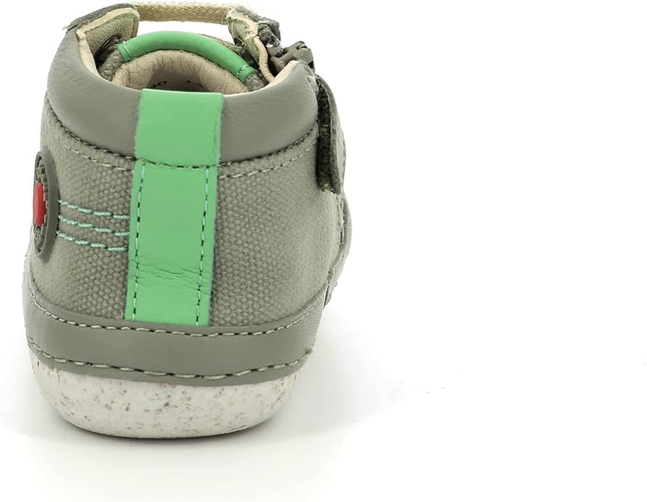 Kickers Unisex Kinder Sonistreet Stiefelette 18 EU Khaki Grün, 18 EU Khaki Grün