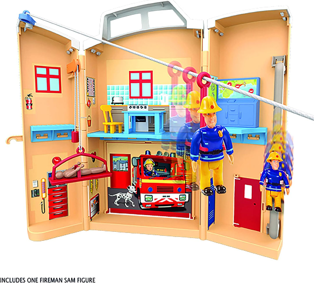 Fireman Sam Fire Rescue Centre fire Station playset, Figure &amp; Accessories, pre-School Adventure Toy,