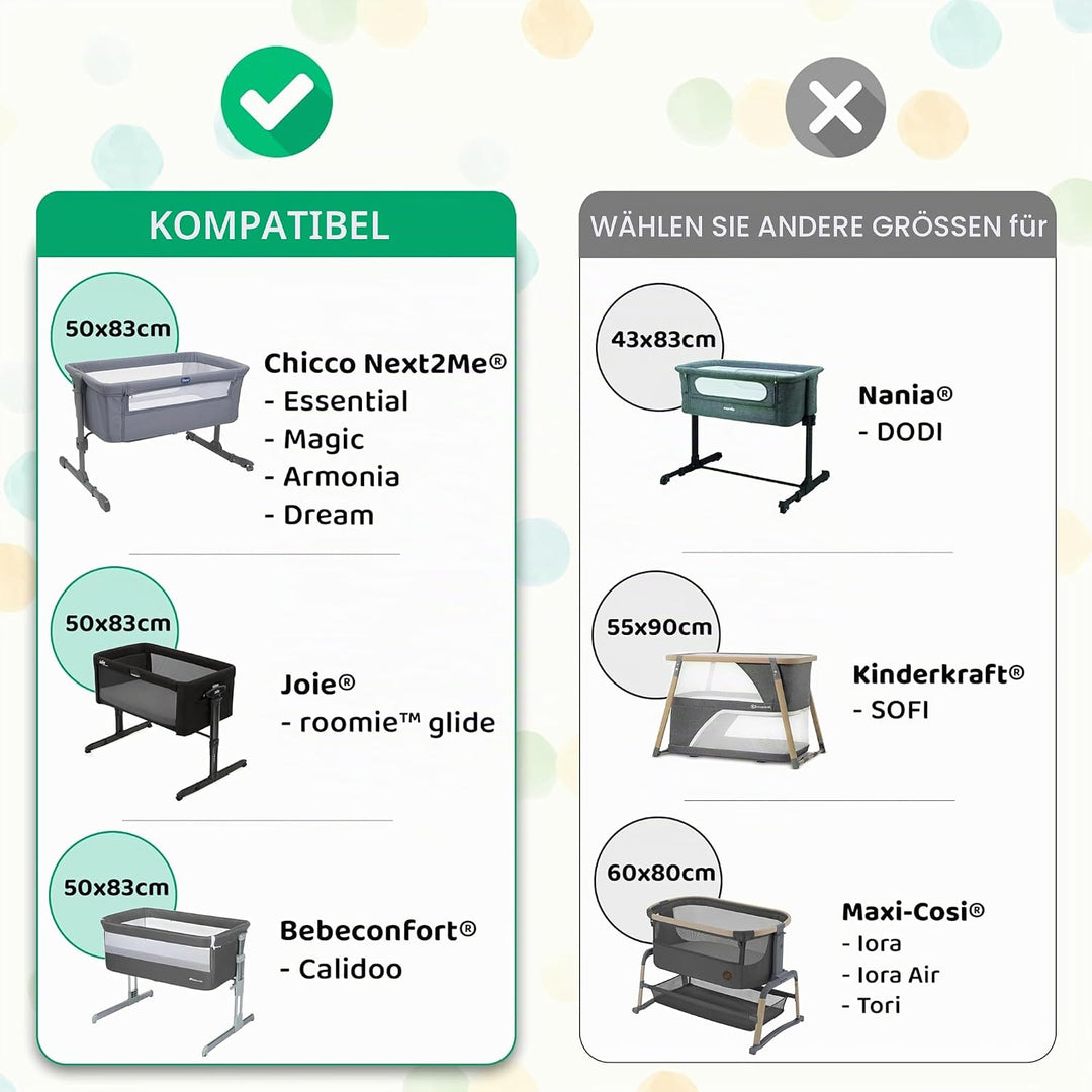 2X Spannbettlaken 100% Baumwolle + 1X Matratzenschoner 100% wasserdichtem Material - Set 3X - Kompat