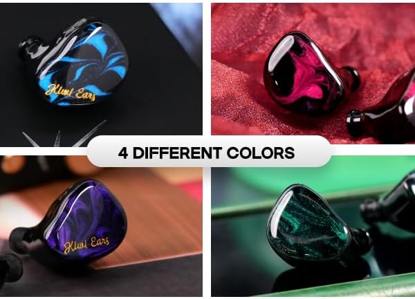 LINSOUL Kiwi Ears Cadenza 10mm Beryllium Dynamic Driver IEM 3D Printed with Detachable Interchangeab