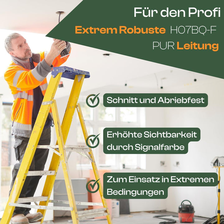 netbote24 CEE Starkstromkabel Verlängerungskabel 16A 400V Pur-Leitung H07BQ-F 5g1,5 Aussen 15m