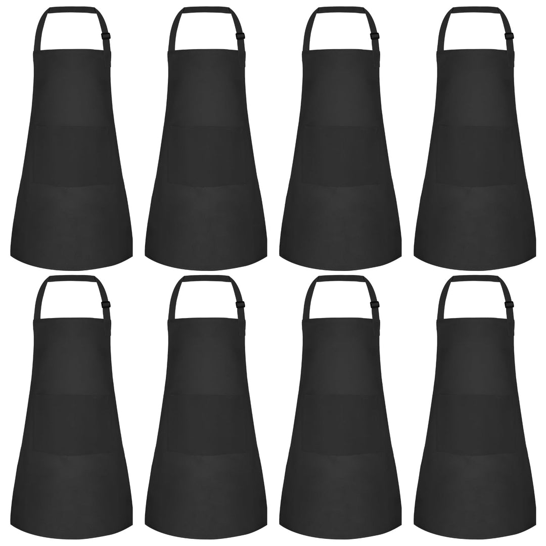 Morcheiong 8/12/24 Stück, verstellbare Kinderschürze, Grosspackung mit 2 Taschen, Kleinkinderschürze