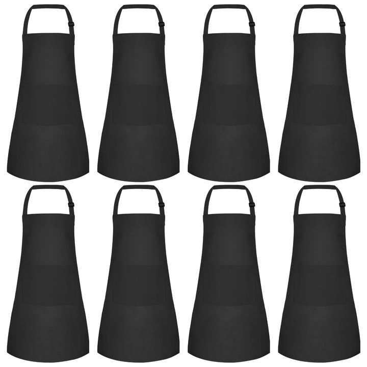 Morcheiong 8/12/24 Stück, verstellbare Kinderschürze, Grosspackung mit 2 Taschen, Kleinkinderschürze