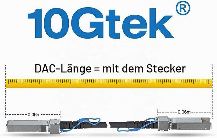 10Gtek für Ubiquiti UniFi SFP+ to SFP+ Kabel 5-Meter(16.5ft), 10GBASE-CU SFP+ Direct Attach Copper(D
