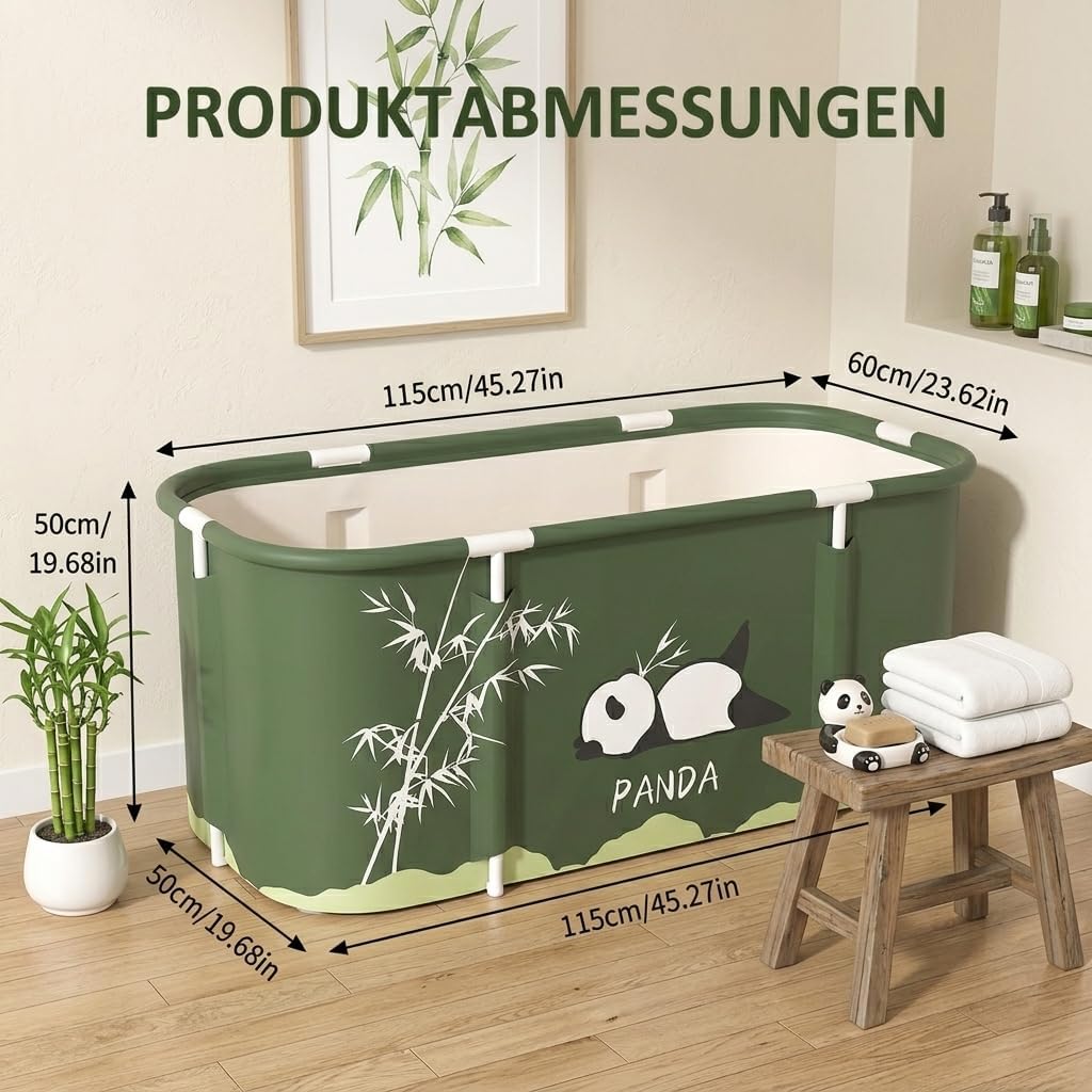 Tragbare Badewanne, Mobile Faltbare Badewanne für Dusche, Erwachsene Klappbare Plastikwanne, Spa Bad