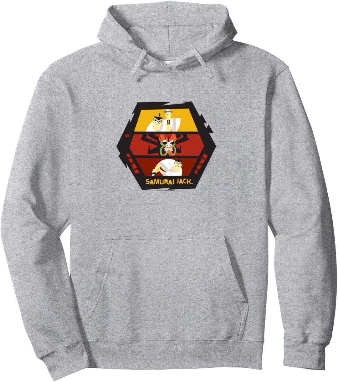 Samurai Jack Double Jack vs Aku Hex Pullover Hoodie