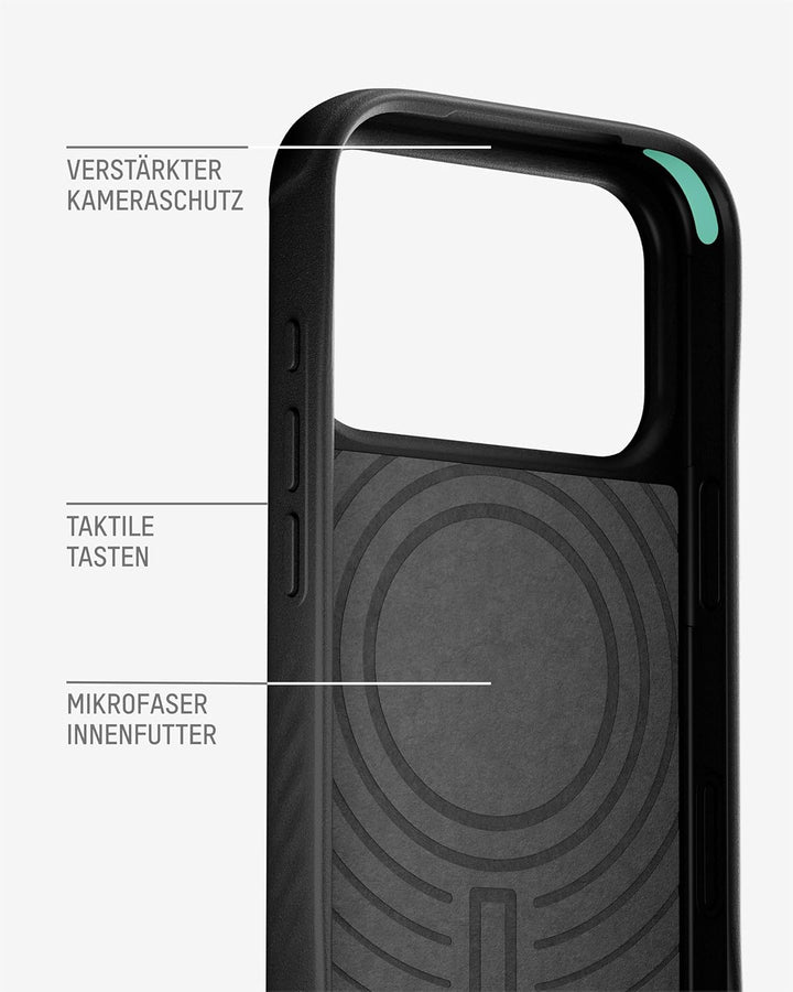Mous Hülle für iPhone 17 Pro 6,3", kompatibel mit MagSafe [Kamerasteuerung Cover] - Limitless - Schü