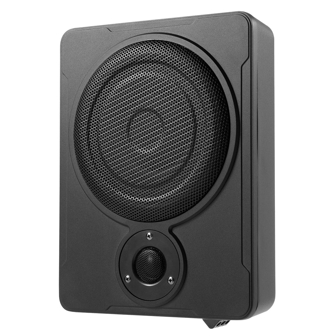 Subwoofer Auto mit Dualmodus, Ultradünner Aktiv 8 Zoll Aktivsubwoofer mit LED Anzeigeleuchte, Auto U