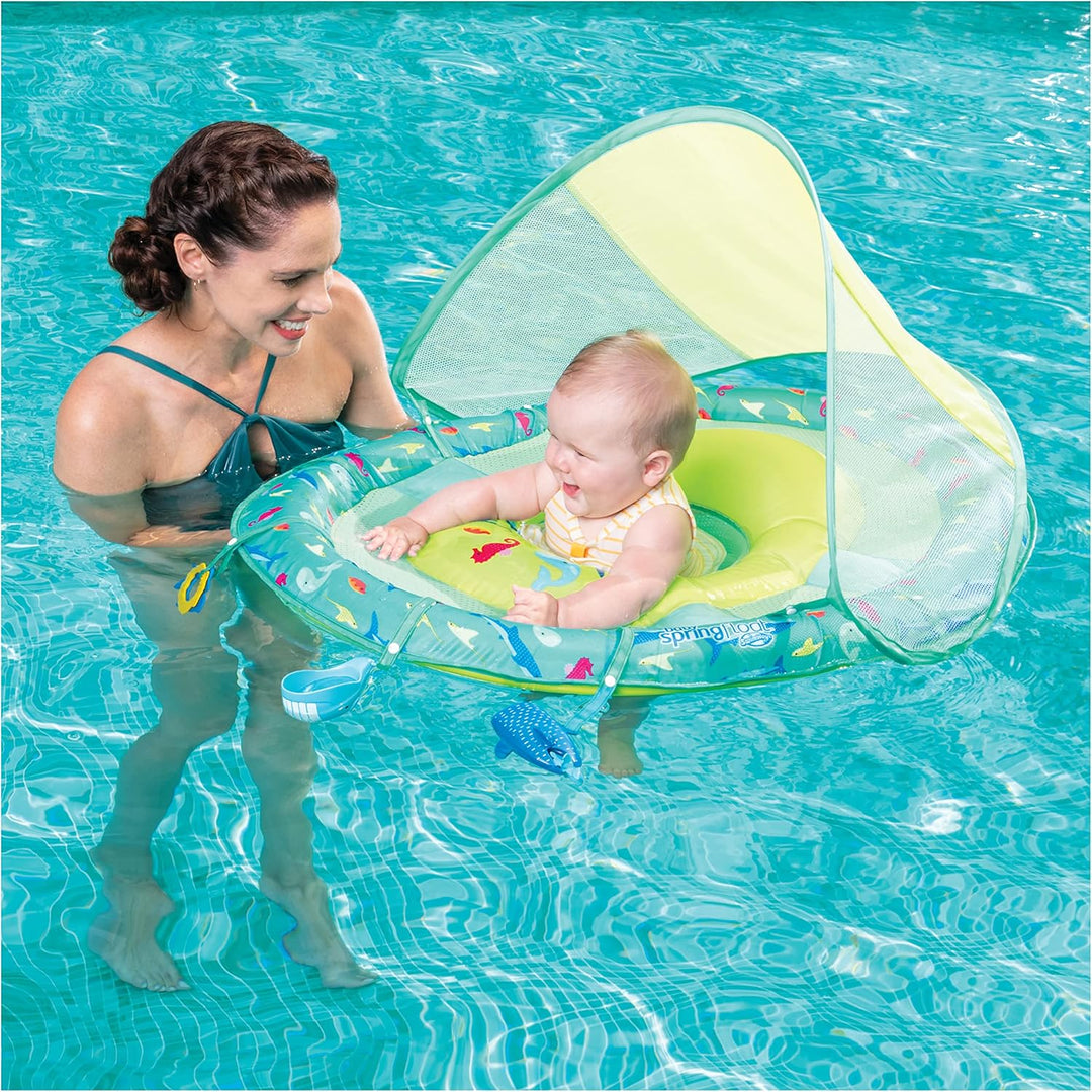 Swimways Sun Canopy Aufblasbarer Infant Spring Float - Splash N Play