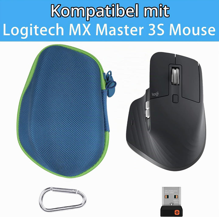 co2CREA Hart Schutz Hülle Etui Tasche für Logitech MX Master 4 /Master 3 /Master 3S Kabellose Maus B