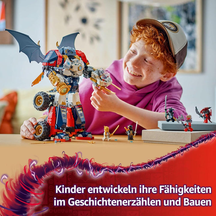 LEGO NINJAGO 4in1 Zanes Ultra-Kombi-Mech - Spielzeug mit Auto Modell - Umbaubar in einen Jet oder Dr
