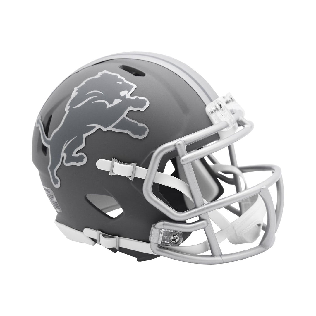 Riddell NFL Mini Speed Helm Detroit Lions Slate Collection Edition Footballhelm