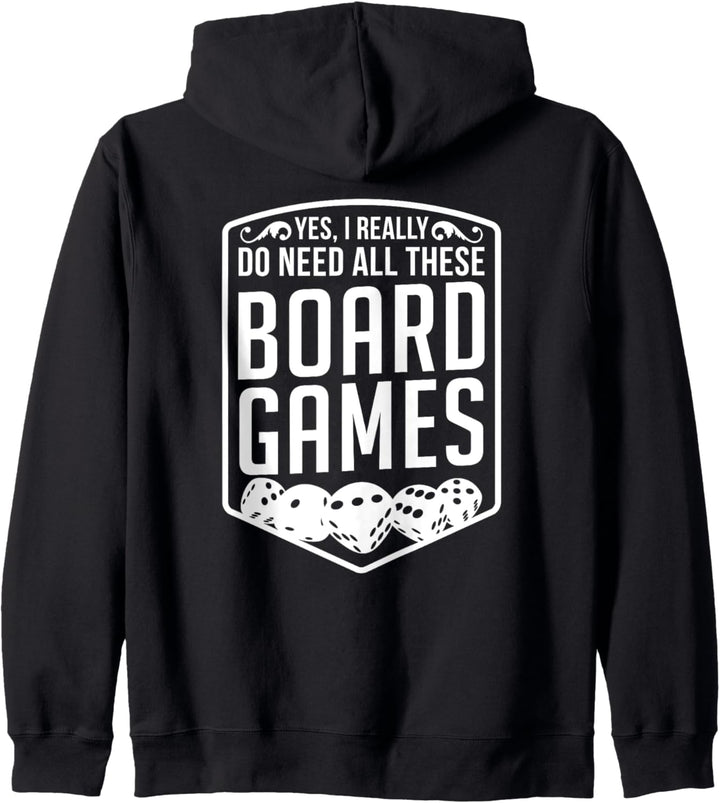 Yes, I Really Do Need All These Brettspiele, lustiges Geschenk Kapuzenjacke