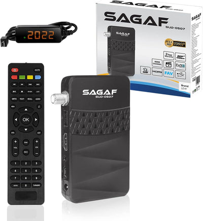 LEYF & Sagaf SUD-0507 Mini Sat Receiver DVB-S2 Full HD 1080p Digital Receiver (HDTV, Scart, USB), SU