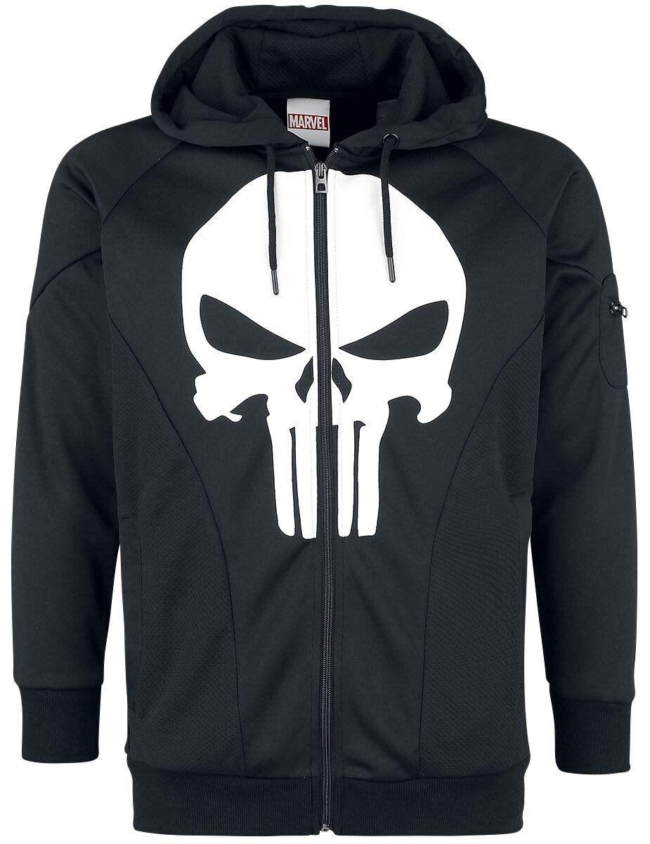 Punisher Kapuzen Jacke Skull Logo Marvel schwarz - S
